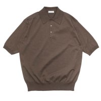 KAPTAIN SUNSHINE（キャプテンサンシャイン）Cotton Knit Poloshirt（コットンニットポロシャツ）/ Mocha Brown（モカブラウン）