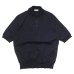画像1: KAPTAIN SUNSHINE（キャプテンサンシャイン）Cotton Knit Poloshirt（コットンニットポロシャツ）/ Dark Navy（ダークネイビー） (1)
