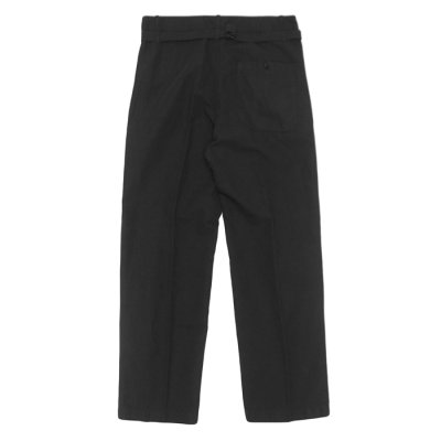 画像2: KAPTAIN SUNSHINE（キャプテンサンシャイン）Gaba.Buckleback Work Trousers（ギャバ バックルバックワークトラウザーズ） / Black（ブラック）