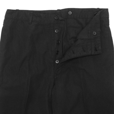 画像5: KAPTAIN SUNSHINE（キャプテンサンシャイン）Gaba.Buckleback Work Trousers（ギャバ バックルバックワークトラウザーズ） / Black（ブラック）