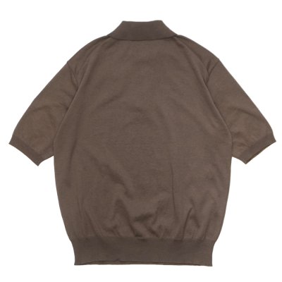 画像2: KAPTAIN SUNSHINE（キャプテンサンシャイン）Cotton Knit Poloshirt（コットンニットポロシャツ）/ Mocha Brown（モカブラウン）