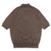画像2: KAPTAIN SUNSHINE（キャプテンサンシャイン）Cotton Knit Poloshirt（コットンニットポロシャツ）/ Mocha Brown（モカブラウン） (2)
