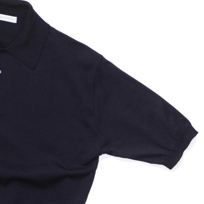 画像4: KAPTAIN SUNSHINE（キャプテンサンシャイン）Cotton Knit Poloshirt（コットンニットポロシャツ）/ Dark Navy（ダークネイビー）