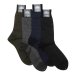 画像1: HALISON（ハリソン）シルケット綿 スモールグレンチェック ドレスソックス / 4Colors（全4色展開）※3足までメール便発送可 (1)