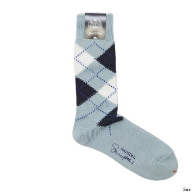 画像4: HALISON（ハリソン）スーピマアーガイルソックス ”パステル” / 3Colros（全3色展開）※3足までメール便発送可