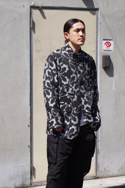 画像8: ENGINEERED GARMENTS（エンジニアードガーメンツ）AN Jacket（ANジャケット）"CP Paisley Jacquard" / Black（ブラック）