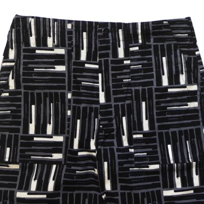画像4: ENGINEERED GARMENTS（エンジニアードガーメンツ）Fatigue Short（ファティーグショーツ）"CL Tile Print Camvas" / Black（ブラック）