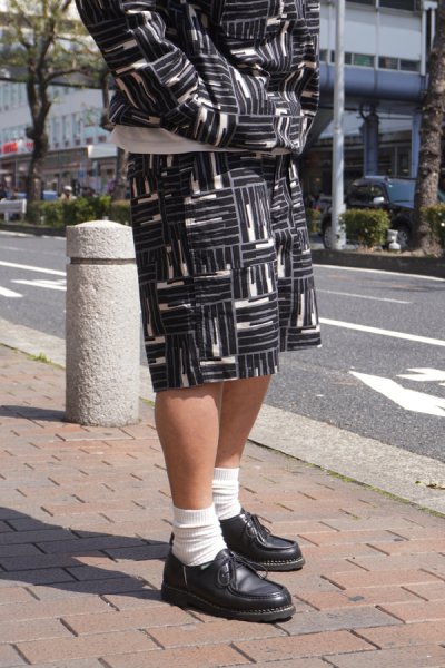 画像7: ENGINEERED GARMENTS（エンジニアードガーメンツ）Fatigue Short（ファティーグショーツ）"CL Tile Print Camvas" / Black（ブラック）