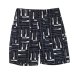 画像1: ENGINEERED GARMENTS（エンジニアードガーメンツ）Fatigue Short（ファティーグショーツ）"CL Tile Print Camvas" / Black（ブラック） (1)