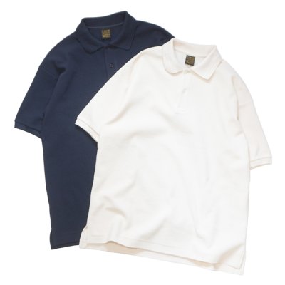 画像1: *A VONTADE（アボンタージ）Surfknit Polo SS（サーフニットポロSS） / Ecru（エクリュ）・INK（インク）