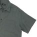 画像4: alvana（アルヴァナ）LINEN S/S REGULAR COLLAR SHIRT （リネンS/Sレギュラーカラーシャツ）/ Dark Khaki（ダークカーキ） (4)