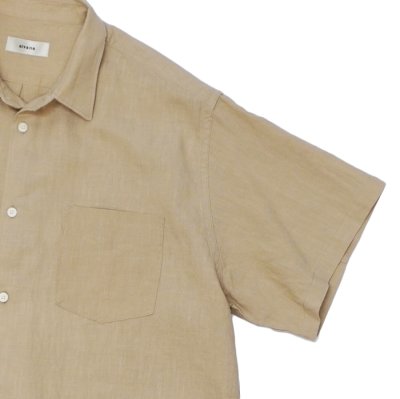 画像4: alvana（アルヴァナ）LINEN S/S REGULAR COLLAR SHIRT （リネンS/Sレギュラーカラーシャツ）/ Ecru（エクリュ）