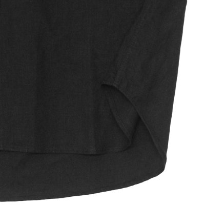 画像5: alvana（アルヴァナ）LINEN S/S REGULAR COLLAR SHIRT （リネンS/Sレギュラーカラーシャツ）/ Black（ブラック）