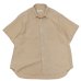 画像1: alvana（アルヴァナ）LINEN S/S REGULAR COLLAR SHIRT （リネンS/Sレギュラーカラーシャツ）/ Ecru（エクリュ） (1)
