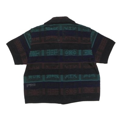 画像2: COOHEM（コーヘン）W's HAWAIIAN QUILT KNIT SHIRT（ウィメンズ ハワイアンキルトニットシャツ）/ Black（ブラック）