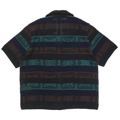 画像2: COOHEM（コーヘン）HAWAIIAN QUILT KNIT SHIRT（ハワイアンキルトニットシャツ）/ Black（ブラック）