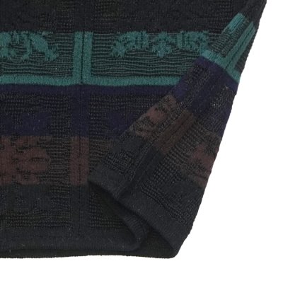 画像5: COOHEM（コーヘン）W's HAWAIIAN QUILT KNIT SHIRT（ウィメンズ ハワイアンキルトニットシャツ）/ Black（ブラック）