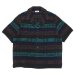 画像1: COOHEM（コーヘン）HAWAIIAN QUILT KNIT SHIRT（ハワイアンキルトニットシャツ）/ Black（ブラック） (1)