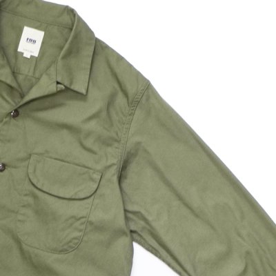 画像6: F.O.B FACTORY（エフオービーファクトリー）OPEN COLLAR SHIRT（オープンカラーシャツ）"BAD DYE POPLIN" / Olive（オリーブ）・Khaki（カーキ）