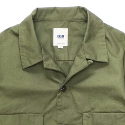 画像5: F.O.B FACTORY（エフオービーファクトリー）OPEN COLLAR SHIRT（オープンカラーシャツ）"BAD DYE POPLIN" / Olive（オリーブ）・Khaki（カーキ）