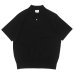 画像3: Yonetomi NEW BASIC（ヨネトミニューベーシック）LIGHT WAVE COTTON KNIT POLO（ライトウェーブコットンニットポロシャツ）/ Black（ブラック）・Gray（グレー） (3)