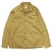 画像2: F.O.B FACTORY（エフオービーファクトリー）OPEN COLLAR SHIRT（オープンカラーシャツ）"BAD DYE POPLIN" / Olive（オリーブ）・Khaki（カーキ） (2)