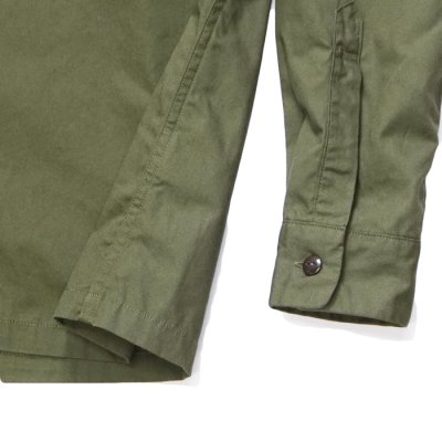 画像7: F.O.B FACTORY（エフオービーファクトリー）OPEN COLLAR SHIRT（オープンカラーシャツ）"BAD DYE POPLIN" / Olive（オリーブ）・Khaki（カーキ）