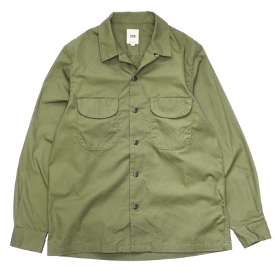 画像3: F.O.B FACTORY（エフオービーファクトリー）OPEN COLLAR SHIRT（オープンカラーシャツ）"BAD DYE POPLIN" / Olive（オリーブ）・Khaki（カーキ）