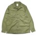 画像3: F.O.B FACTORY（エフオービーファクトリー）OPEN COLLAR SHIRT（オープンカラーシャツ）"BAD DYE POPLIN" / Olive（オリーブ）・Khaki（カーキ） (3)