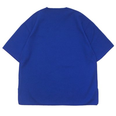 画像2: blurhms ROOTSTOCK（ブラームスルーツストック）Rough&Smooth Thermal Over-Neck S/S（ラフ&スムースサーマルオーバーネックシャツS/S）/ Blue（ブルー）