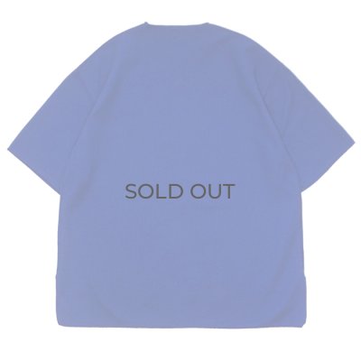 画像2: blurhms ROOTSTOCK（ブラームスルーツストック）Rough&Smooth Thermal Over-Neck S/S（ラフ&スムースサーマルオーバーネックシャツS/S）/ Blue（ブルー）