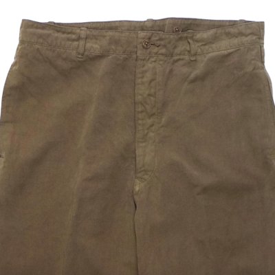 画像4: KAPTAIN SUNSHINE（キャプテンサンシャイン）Gaba.Buckleback Work Trousers（ギャバ バックルバックワークトラウザーズ） / Cub Brown（カブブラウン）