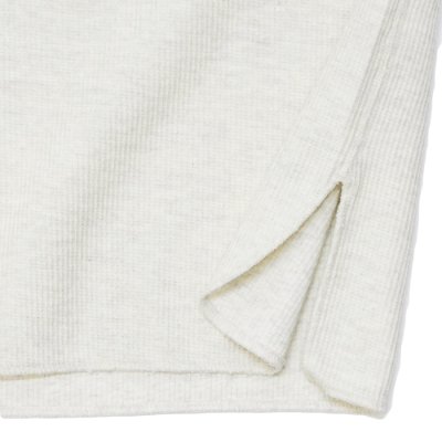 画像5: blurhms ROOTSTOCK（ブラームスルーツストック）Rough&Smooth Thermal Over-Neck S/S（ラフ&スムースサーマルオーバーネックシャツS/S）/ Heather Oatmeal（ヘザーオートミール）
