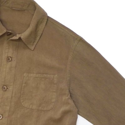画像5: KAPTAIN SUNSHINE（キャプテンサンシャイン）Gaba.Work Shirt Jacket（ギャバワークシャツジャケット）/ Cub Brown（カブブラウン）