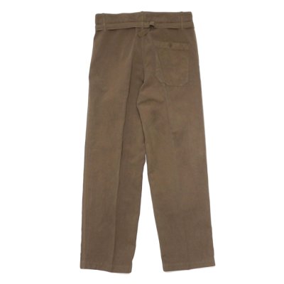画像2: KAPTAIN SUNSHINE（キャプテンサンシャイン）Gaba.Buckleback Work Trousers（ギャバ バックルバックワークトラウザーズ） / Cub Brown（カブブラウン）