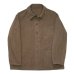 画像1: KAPTAIN SUNSHINE（キャプテンサンシャイン）Gaba.Work Shirt Jacket（ギャバワークシャツジャケット）/ Cub Brown（カブブラウン） (1)