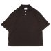 画像1: EVCON（エビコン）KANOKO POLO S/S TEE（カノコポロショートスリーブTシャツ） / Dark Brown（ダークブラウン） (1)