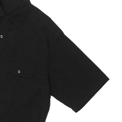 画像4: blurhms ROOTSTOCK（ブラームスルーツストック）Hard Twist Chambray Work Shirt S/S（ハードツイストシャンブレーシャツ S/S）/ Black（ブラック）