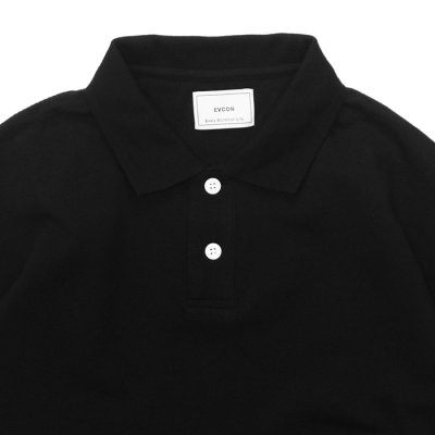 画像3: EVCON（エビコン）KANOKO POLO S/S TEE（カノコポロショートスリーブTシャツ） / Black（ブラック）