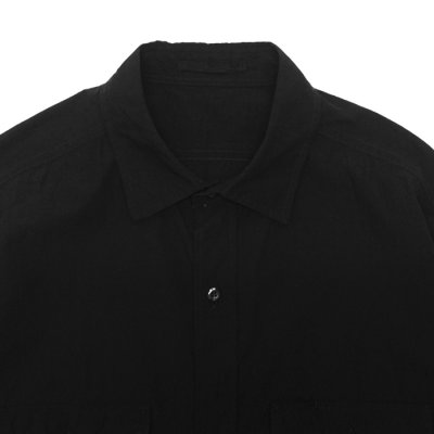 画像3: blurhms ROOTSTOCK（ブラームスルーツストック）Hard Twist Chambray Work Shirt S/S（ハードツイストシャンブレーシャツ S/S）/ Black（ブラック）