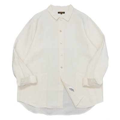 画像1: *A VONTADE（アボンタージ）Gardener Apron Shirts（ガーデナーエプロンシャツ）"Highcount Linen Chambray" / Ecru（エクリュ）