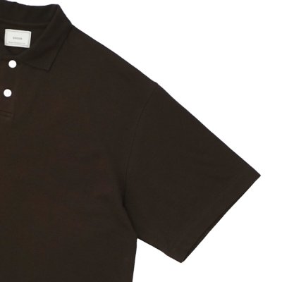 画像4: EVCON（エビコン）KANOKO POLO S/S TEE（カノコポロショートスリーブTシャツ） / Dark Brown（ダークブラウン）