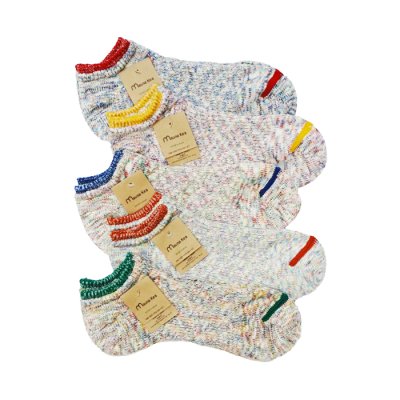 画像1: Mauna Kea（マウナケア）トップ切替リップルスニーカーソックス / 5Colors（全5色展開）※3足までメール便発送可