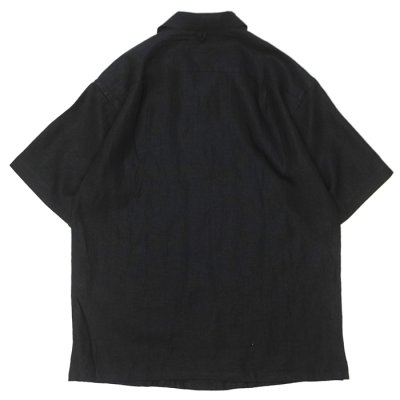画像4: *A VONTADE（アボンタージ）Italian Open Collar Shirts SS（イタリアンオープンカラーシャツSS）"Highcount Linen Chambray" / Ecru（エクリュ）・Black（ブラック）