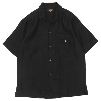 画像3: *A VONTADE（アボンタージ）Italian Open Collar Shirts SS（イタリアンオープンカラーシャツSS）"Highcount Linen Chambray" / Ecru（エクリュ）・Black（ブラック）