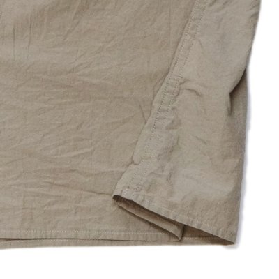 画像5: blurhms ROOTSTOCK（ブラームスルーツストック）Hard Twist Chambray Work Shirt S/S（ハードツイストシャンブレーシャツ S/S）/ Beige（ベージュ）