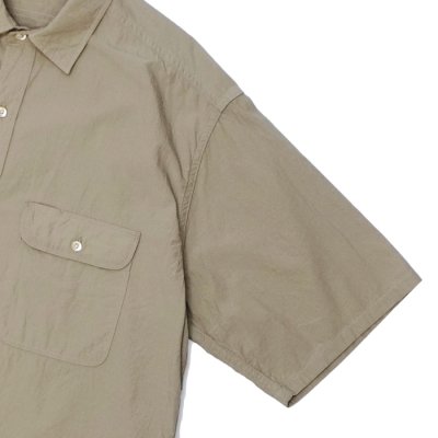 画像4: blurhms ROOTSTOCK（ブラームスルーツストック）Hard Twist Chambray Work Shirt S/S（ハードツイストシャンブレーシャツ S/S）/ Beige（ベージュ）