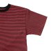 画像4: Good On（グッドオン）Mini Stripe Short Sleeve Crew Neck Tee（ミニストライプショートスリーブクルーネックTシャツ） / Flamingo（フラミンゴ） (4)