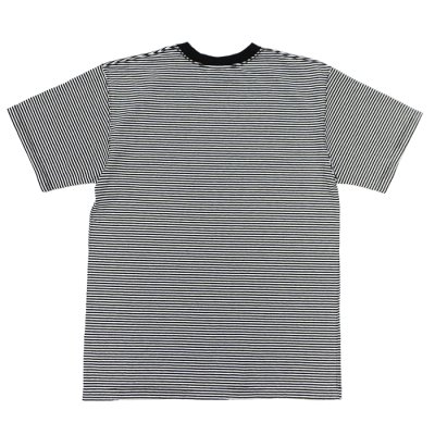 画像2: Good On（グッドオン）Mini Stripe Short Sleeve Crew Neck Tee（ミニストライプショートスリーブクルーネックTシャツ） / White（ホワイト）