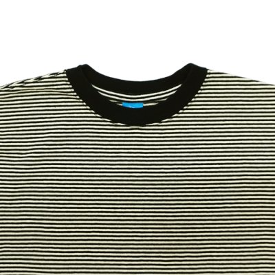 画像3: Good On（グッドオン）Mini Stripe Short Sleeve Crew Neck Tee（ミニストライプショートスリーブクルーネックTシャツ） / Lemon（レモン）